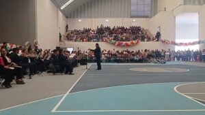 Banda de Música del estado ofrece concierto didáctico en primaria Julián Adame Alatorre