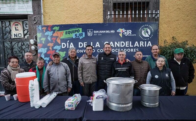 Presidente Roberto Cabrera y voceadores de SJR festejaron Día de la Candelaria