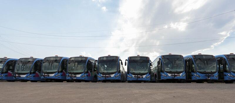 Queretaro moderniza su flota de transporte publico con la llegada de nuevos autobuses Qrobus 1