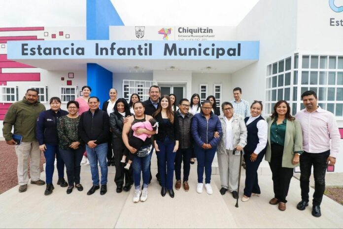 Georgina Sánchez y Roberto Cabrera inauguran la Estancia Infantil Chiquitzin en La Rueda
