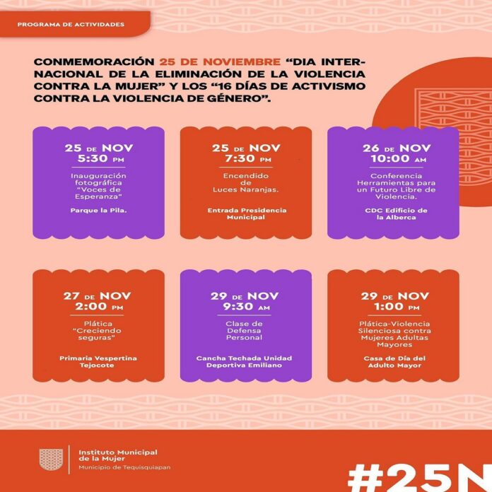 Tequisquiapan refuerza acciones en el Día Internacional contra la Violencia hacia las Mujeres