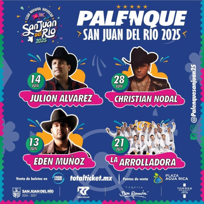 Arranca la venta de boletos para el Palenque de la Feria Nacional Ganadera San Juan del Río 2025