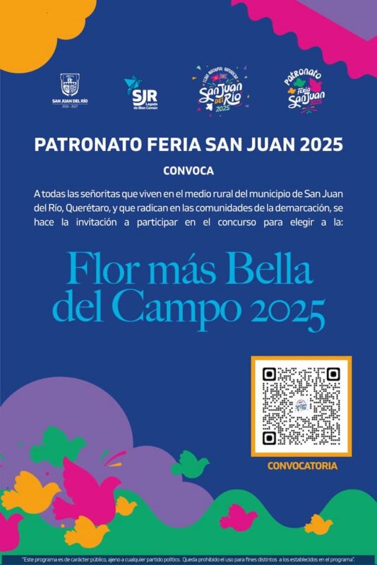 Patronato de la Feria San Juan del Río 2025 lanza la convocatoria del concurso “La Flor Más Bella del Campo”