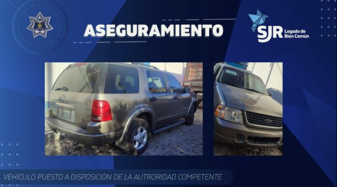 Recupera policía municipal vehículo con reporte de fraude en San Juan del Río
