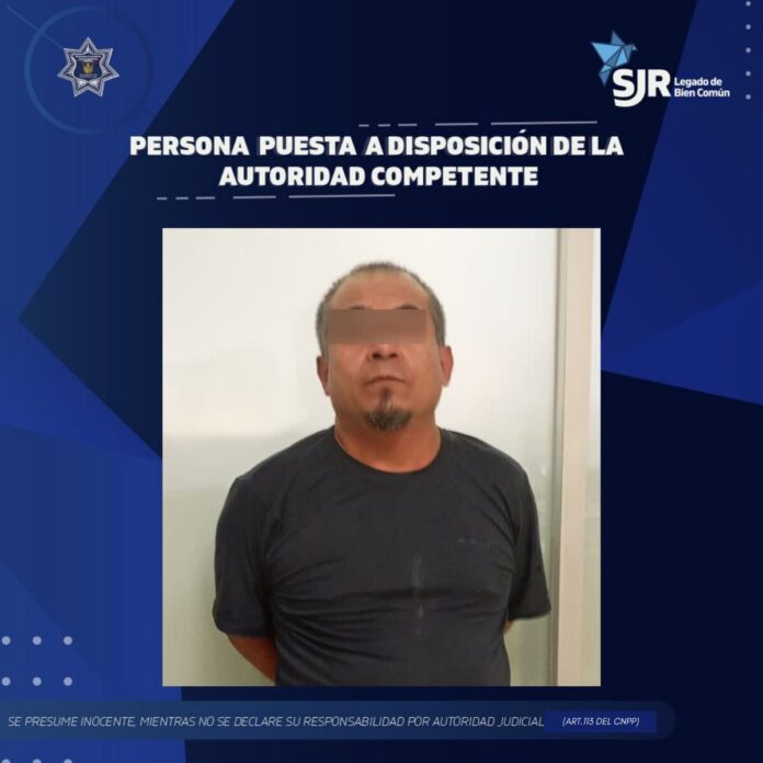 SSPM-SJR detiene a hombre por agresiones contra su pareja e hijos en San Juan del Río