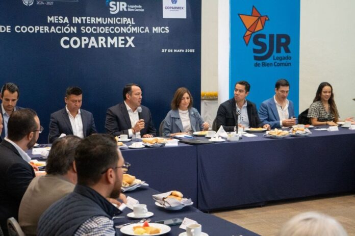 San Juan del Río resalta el fortalecimiento de la cultura de paz en encuentro con COPARMEX