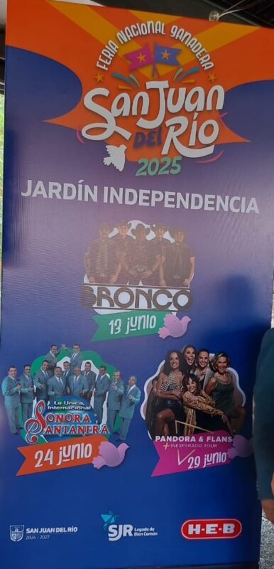 Presentan elenco artístico de la Feria Nacional Ganadera San Juan del Río 2025