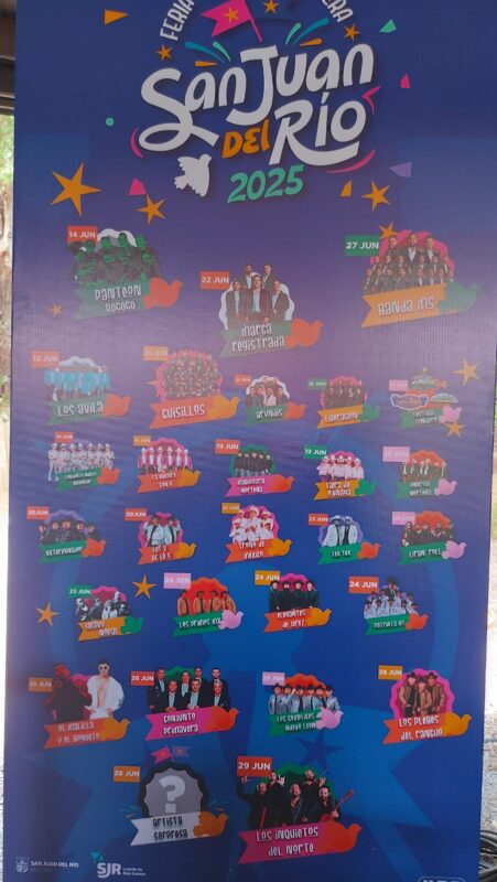 Presentan elenco artístico de la Feria Nacional Ganadera San Juan del Río 2025