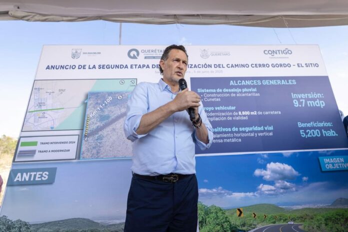 Anuncia Gobernador la segunda etapa del camino Cerro Gordo - El Sitio