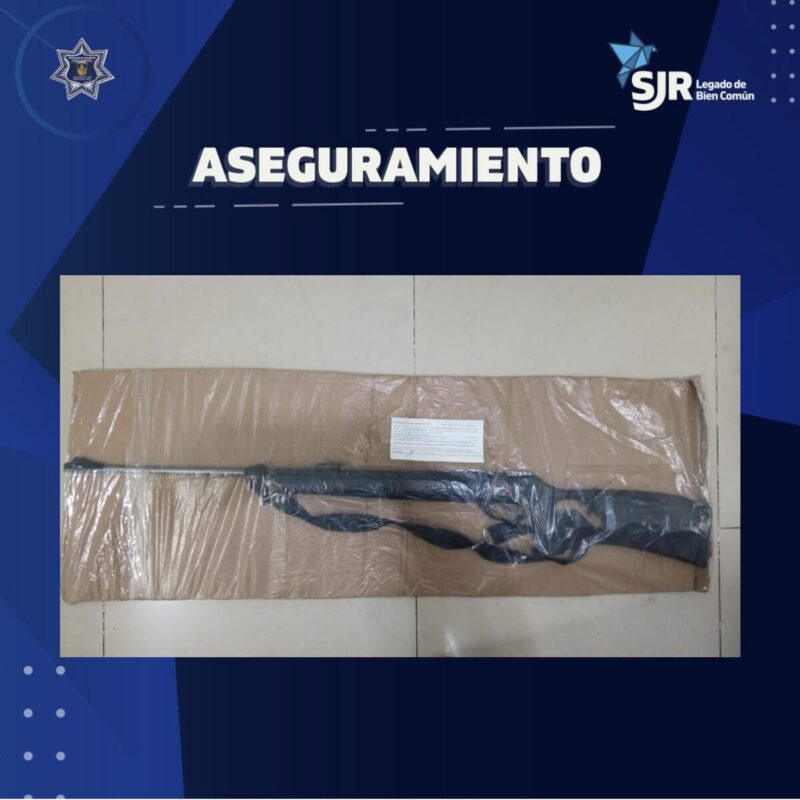 Detenido en San Juan del Río con un rifle de diábolos en la colonia Centro