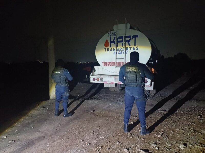 Localizan toma clandestina de PEMEX y pipa con hidrocarburo en San Juan del Río