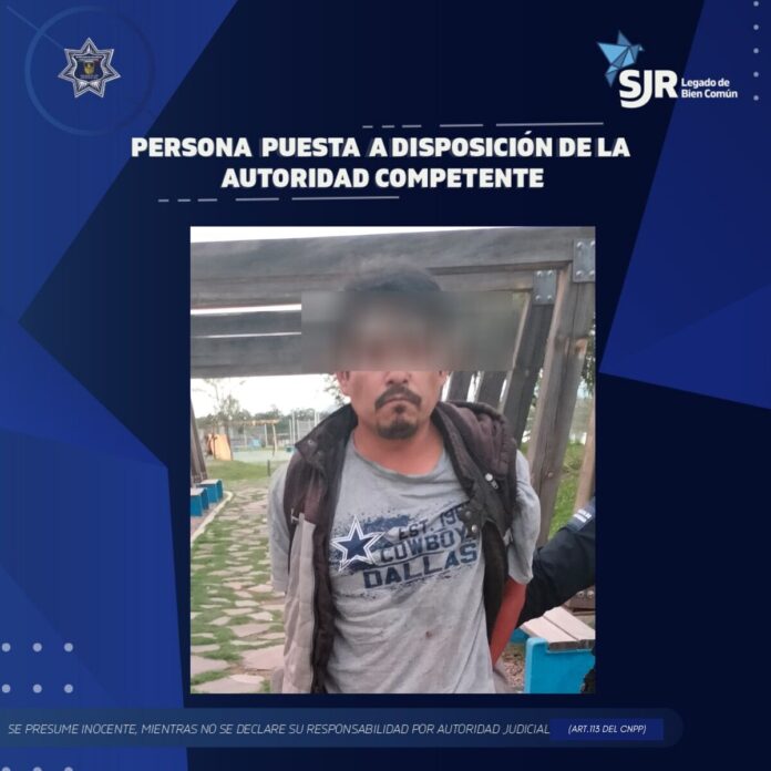 Policía de SJR detiene a sujeto por lesiones en el Parque Las Garzas