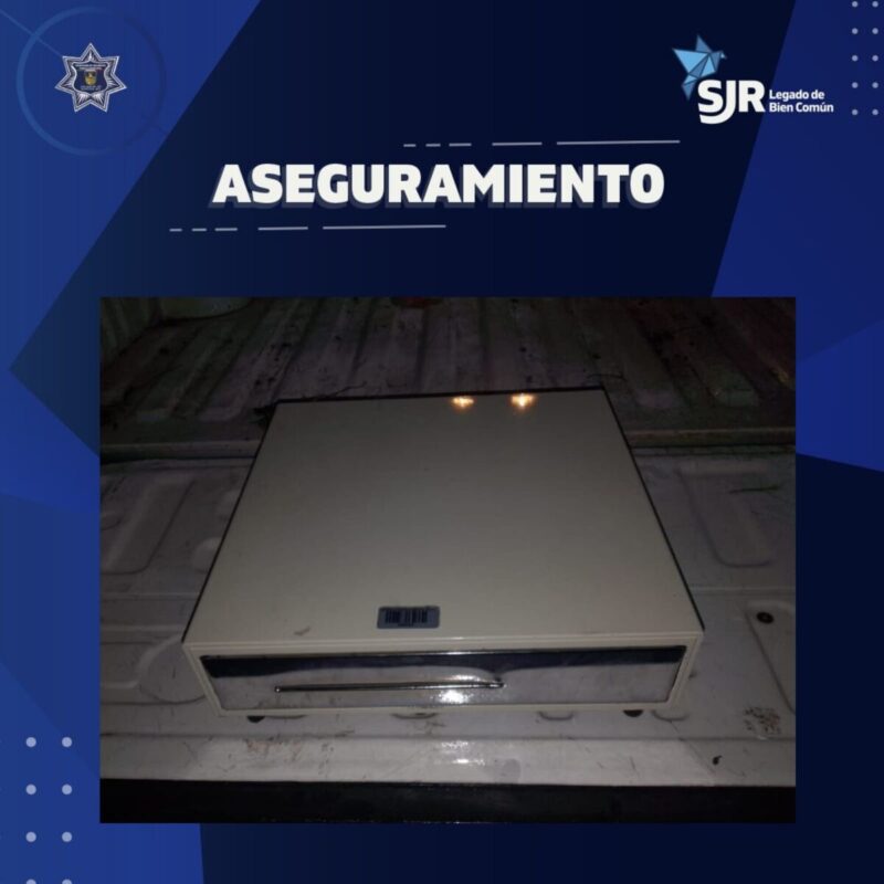 Policía de SJR detiene a sujeto por robo a farmacia en Colonia Centro