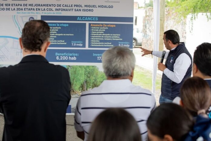 Infonavit San Isidro recibe primera etapa de renovación de Prolongación Miguel Hidalgo