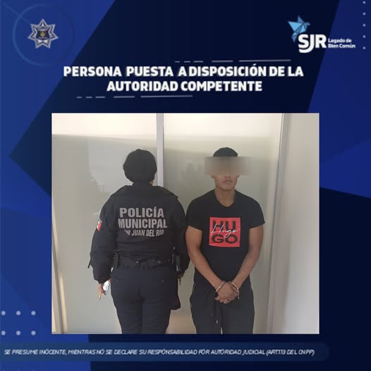 SSPM-SJR detiene a sujeto por acoso sexual en colonia Benito Juárez
