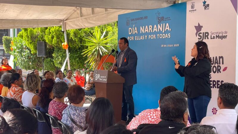 Secretaría de la Mujer arranca conmemoración permanente del Día Naranja en San Juan del Río
