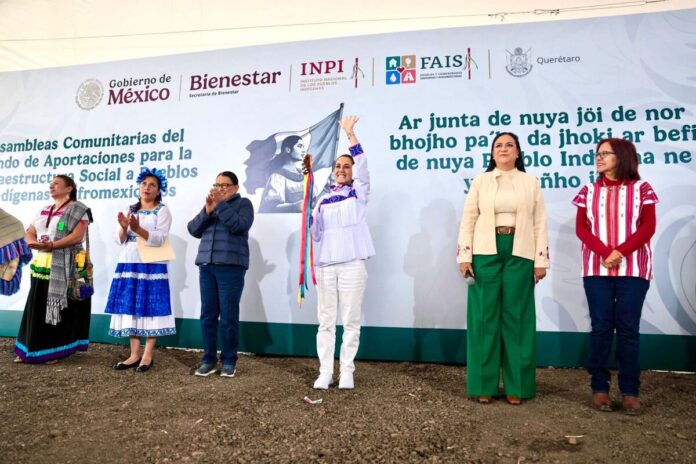 Amealco recibe a la presidenta Sheinbaum; anuncian inversión millonaria para pueblos indígenas