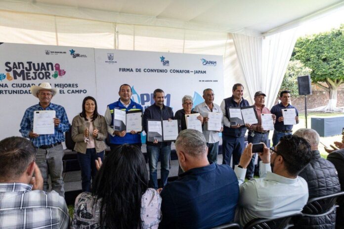 JAPAM y CONAFOR destinan 3 millones de pesos para preservar el manto acuífero de San Juan del Río