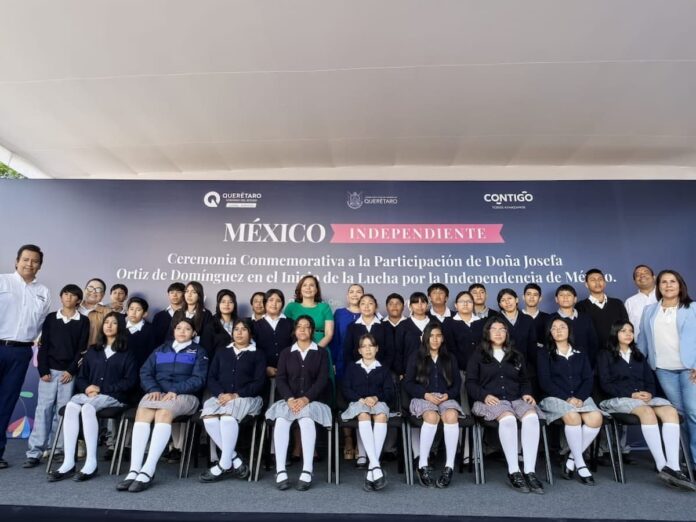 Conmemoran autoridades a Doña Josefa Ortiz de Domínguez