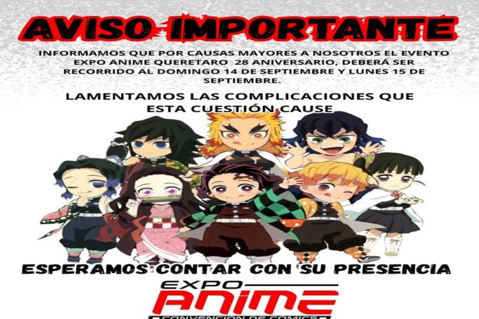 “Expo Anime” cambia de fecha en el Centro de Congresos de Querétaro
