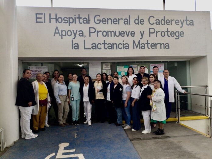Inaugura SESA la Semana Mundial de Lactancia Materna en Cadereyta