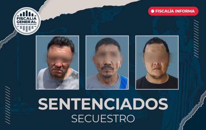 Fiscalía sentencia a más de 26 años de prisión a tres secuestradores que operaban en SJR