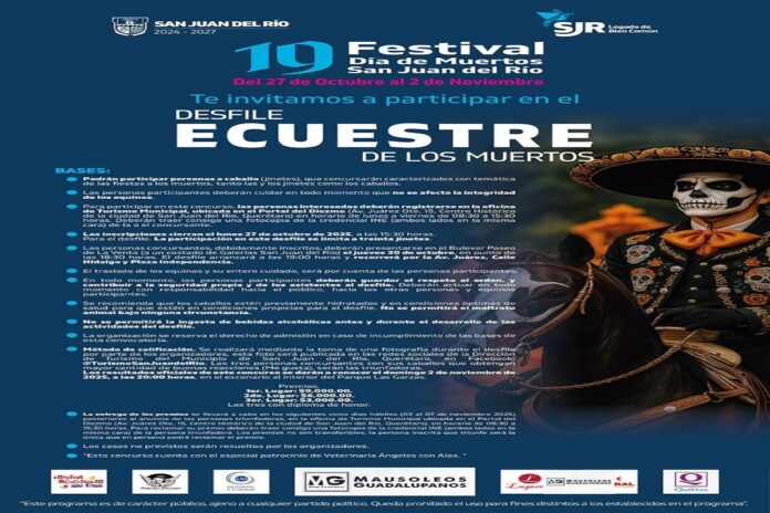 Llega el “Desfile y Concurso Ecuestre de los Muertos” a SJR