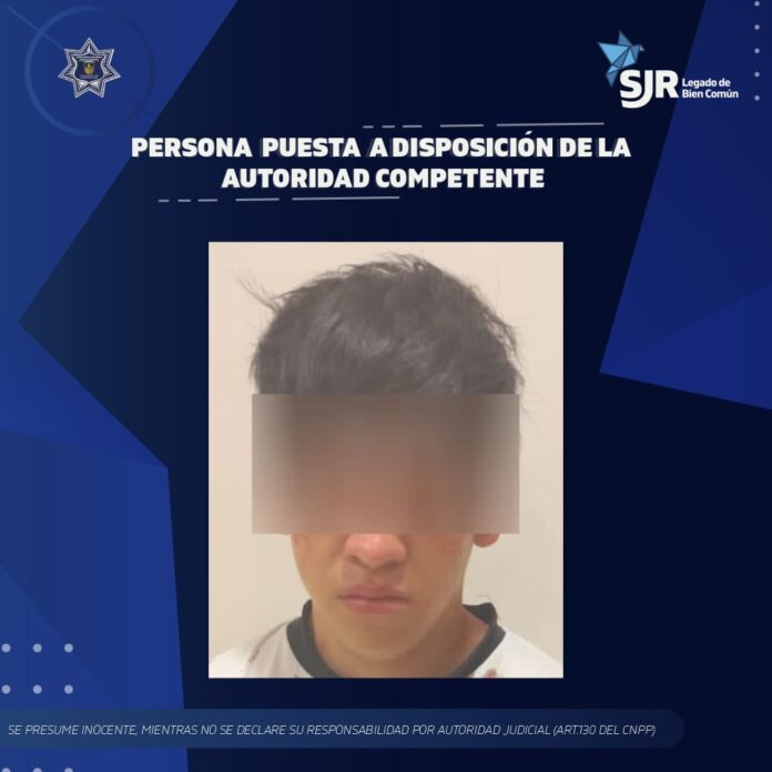 Policía de SJR detiene a joven por violencia familiar y lesiones