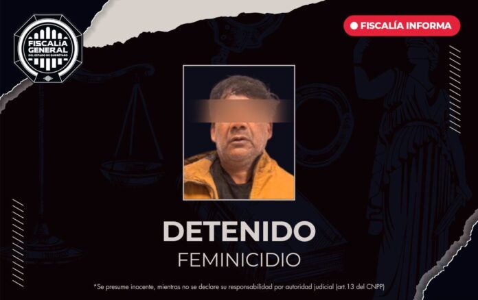 Fiscalía asegura a presunto feminicida en San Juan del Río; esclarecen el caso en menos de 48 horas