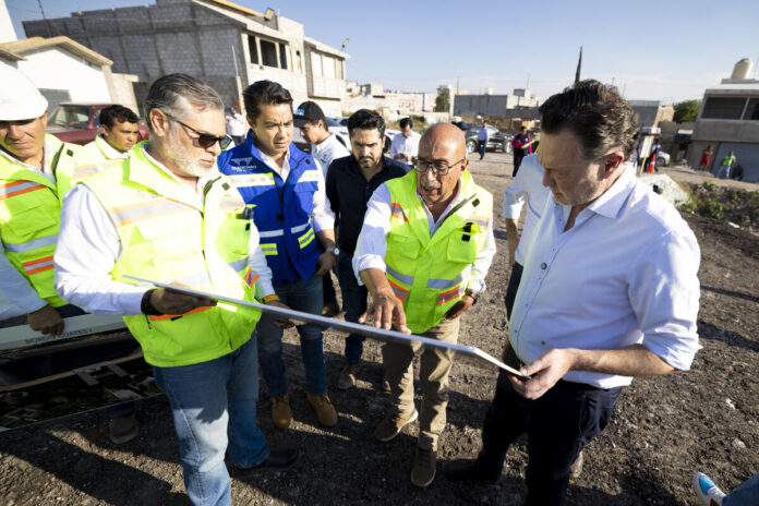 Supervisa Mauricio Kuri obras de control pluvial 
