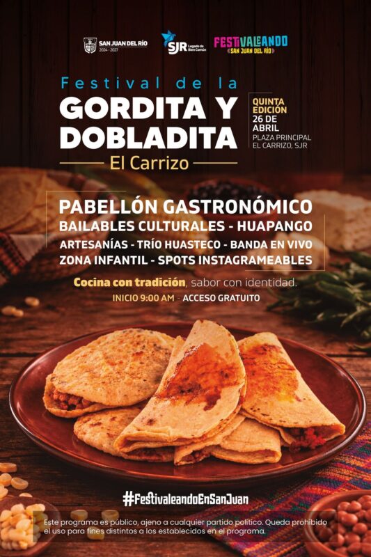Presentan 5° Festival de la Gordita y la Dobladita en El Carrizo; Proyectan derrama de 1.5 mdp