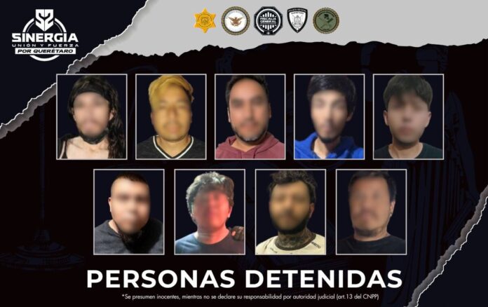 Operativo Sinergia realiza 11 cateos simultáneos y asegura a 9 en el estado de Querétaro