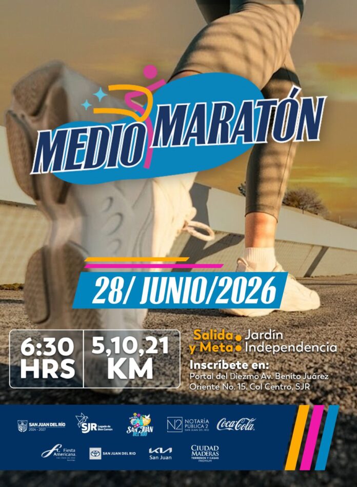 Reprograman el Medio Maratón de la Feria de San Juan del Río 2026