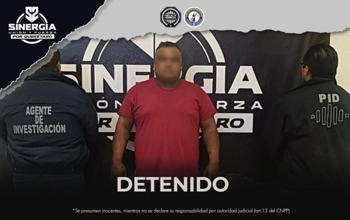 Aseguran en Centro Sur de Querétaro a sujeto por homicidio ocurrido en Guanajuato