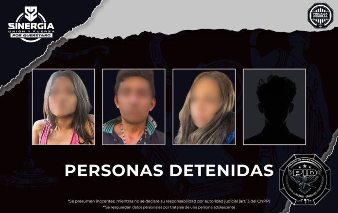 Detienen a presuntos narcomenudistas en San Juan del Río con arsenal y drogas
