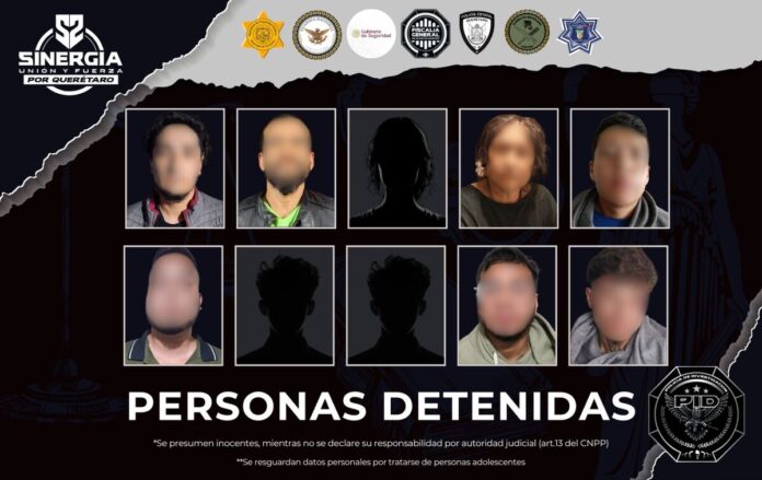Deja operativo interinstitucional 10 detenidos tras cateos en Querétaro, Amealco y Pedro Escobedo