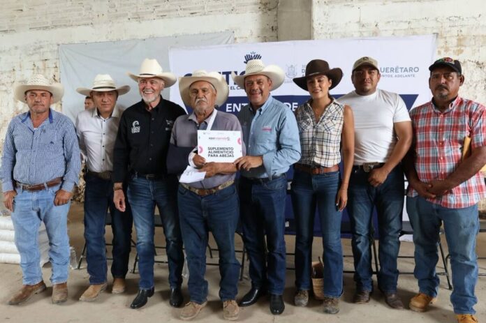Entrega SEDEA suplemento alimenticio a apicultores de la Sierra Gorda