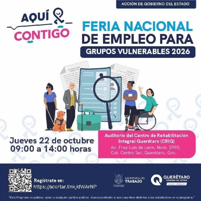 Ofertarán más de 300 vacantes a grupos vulnerables en Querétaro