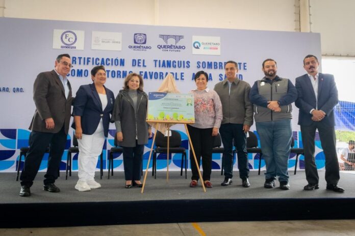 Tianguis Sombrerete obtiene certificación libre de humo en Querétaro